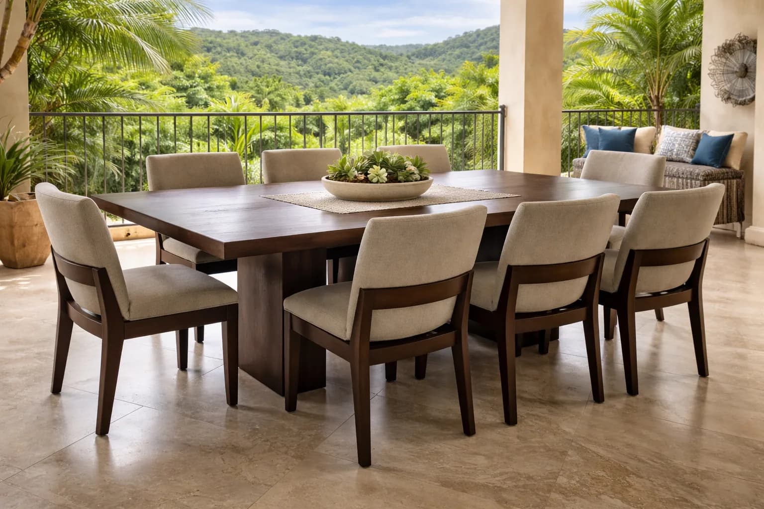 Finished dining furniture installed by Surí